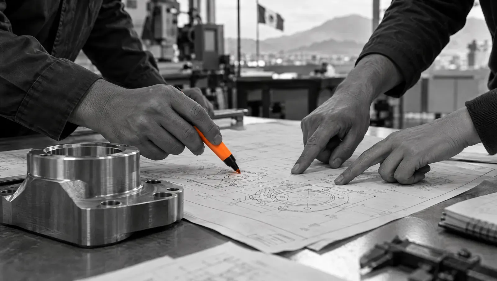 Sales team at work in a distributor office