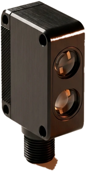Automotive sensor on a dark background